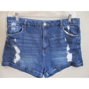 Bluenotes Curvy Stretch Mom Shorts Size 16